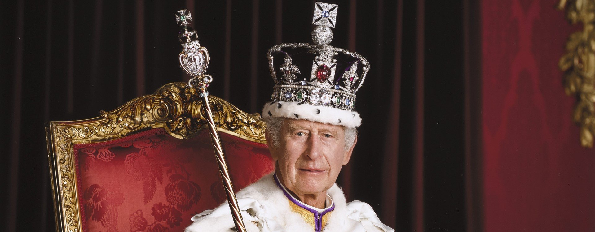 Coronation Portrait of King Charles III by Hugo Burnand